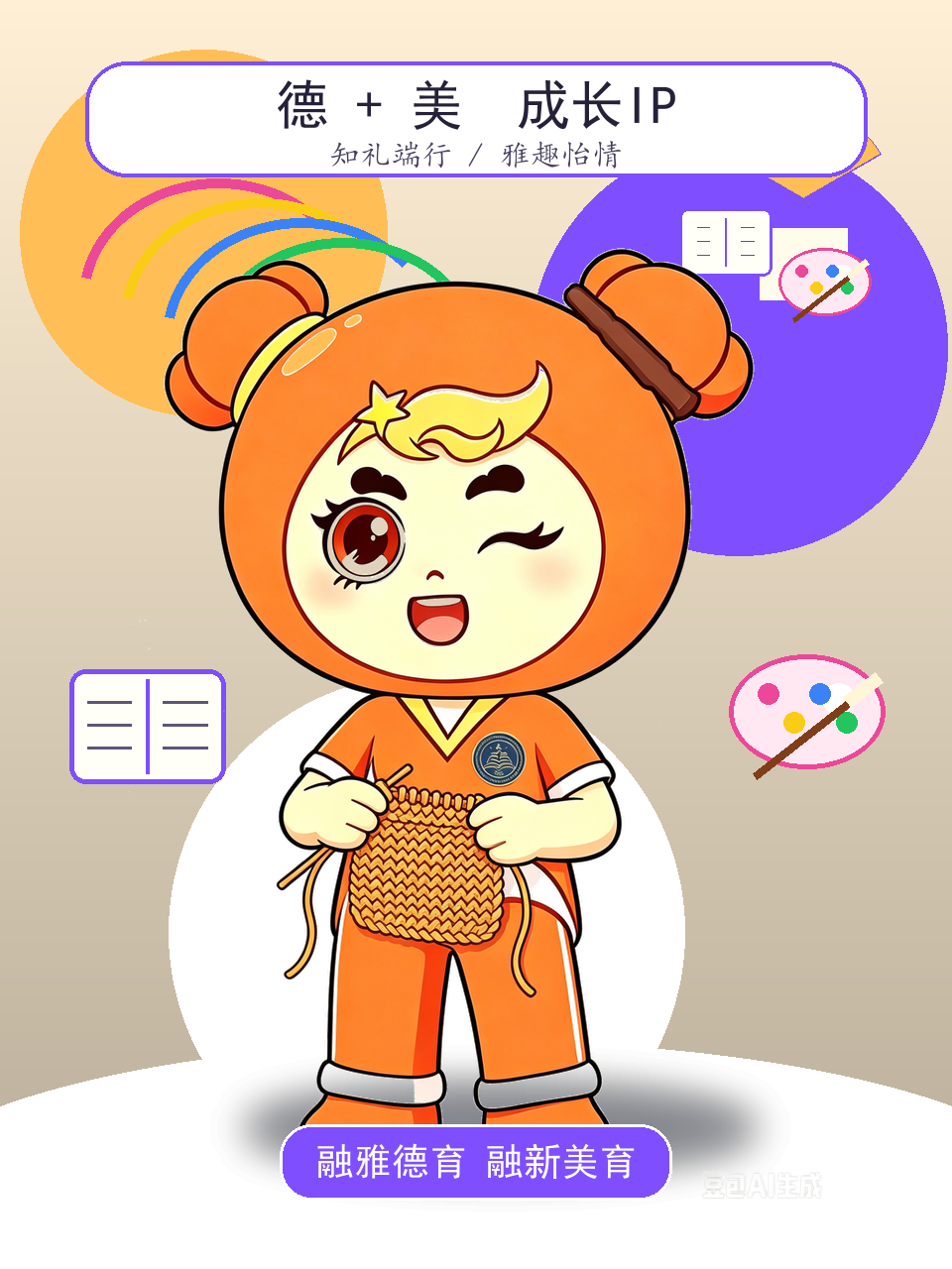 融韵少年学生 IP 形象